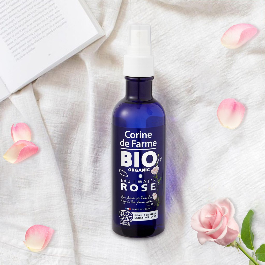 Nước Hoa Hồng Hữu Cơ Corine de Farme Organic Rose Water 200ml