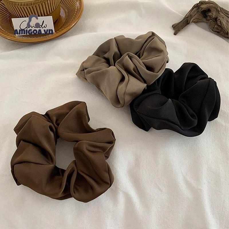 ✨✨Dây Buộc Tóc Bằng Vải Satin Cỡ Lớn Thiết Kế Đơn Giản