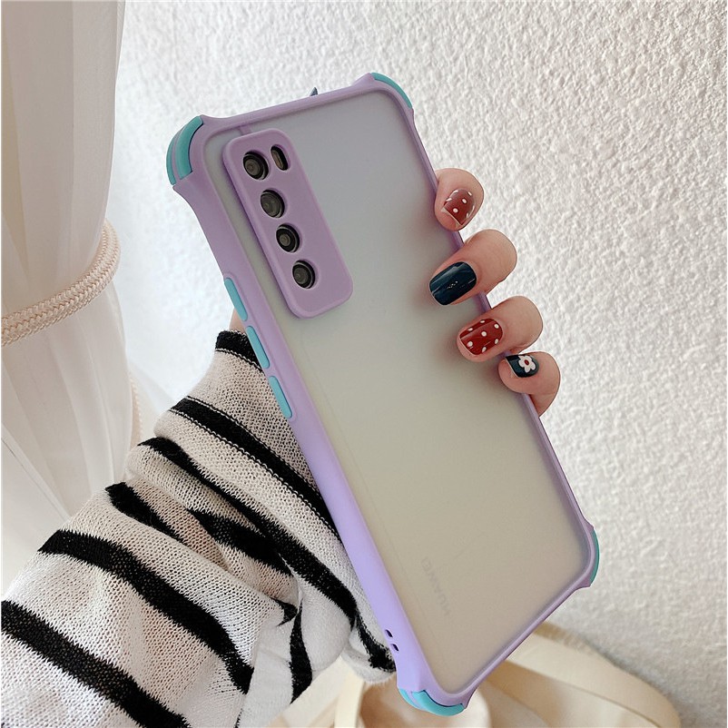 Ốp lưng PC+TPU cứng bảo vệ camera chống sốc Redmi 9T 9A 9C 9 8 8A K30 K20 Note 7 8 9 9 Pro 9s Pro Xiaomi Mi 11 10T Pro