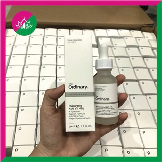 Serum The Ordinary Hyaluronic Acid 2% + B5 30ml giúp cấp ẩm chuyên sâu, phục hồi da hư tổn, ngăn ngừa mụn và làm sáng da
