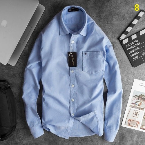 Áo sơ mi nam aberr màu xanh da | BigBuy360 - bigbuy360.vn