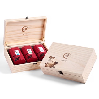    Quà Giáng Sinh Cao Cấp - TRÀ VIỆT   - Hộp Quà Tri Ân Gỗ Thông Trắng New Zealand - Quà Tặng Sang Trọng 