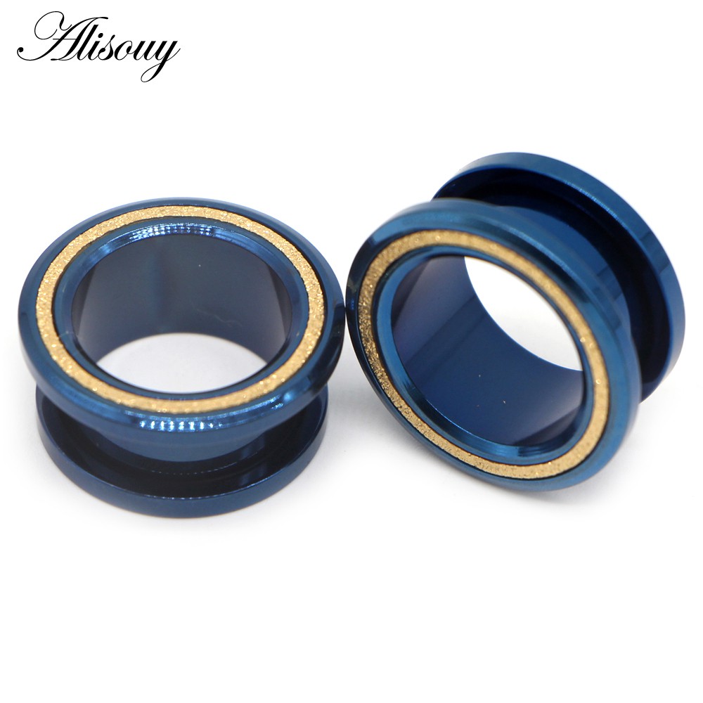 Alisouy Set 2 Khuyên Nong Tai Bằng Thép Không Gỉ Cá Tính