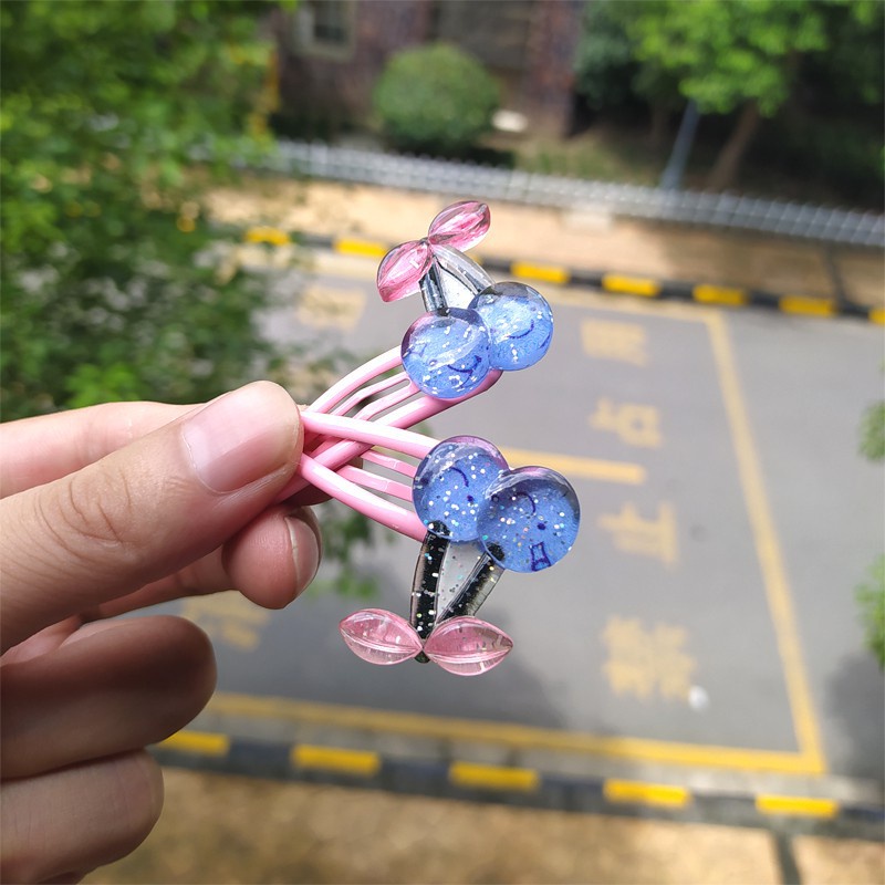 Set 2 Kẹp Tóc Hình Thiên Nga Hoạt Hình Đáng Yêu Cho Bé Gái