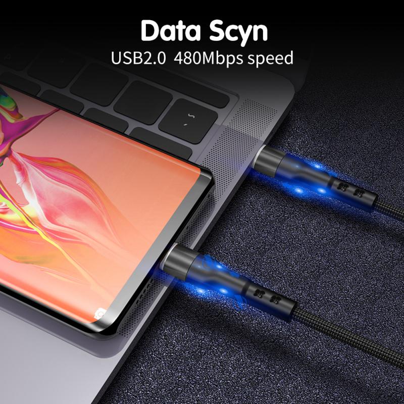 Cáp sạc nhanh ANKNDO USB type C 60W chiều dài 1M/2M tùy chọn dành cho máy tính xách tay/điện thoại