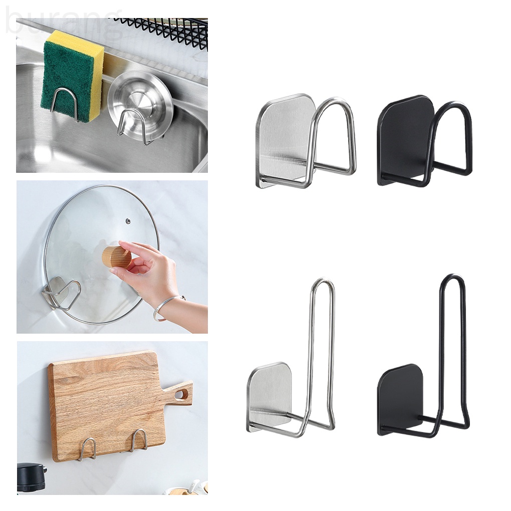 Giá giữ đồ treo tường bằng thép không gỉ tiện lợi dành cho phòng tắm nhà bếp