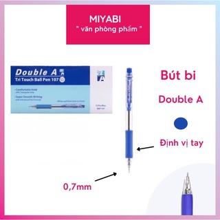 Bút Bi xanh cao cấp Double A Tritouch loại ngòi 0,5mm / 0,7mm cute , giá rẻ - 1 cái - Viết bi xanh cute cao cấp đẹp