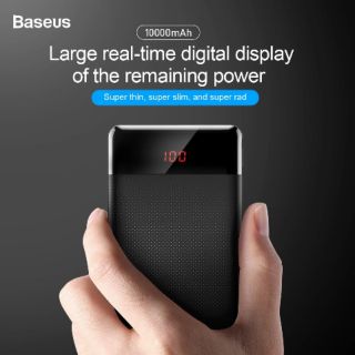 Pin sạc dự phòng có lcd mini cu 10.000mah baseus chính hãng