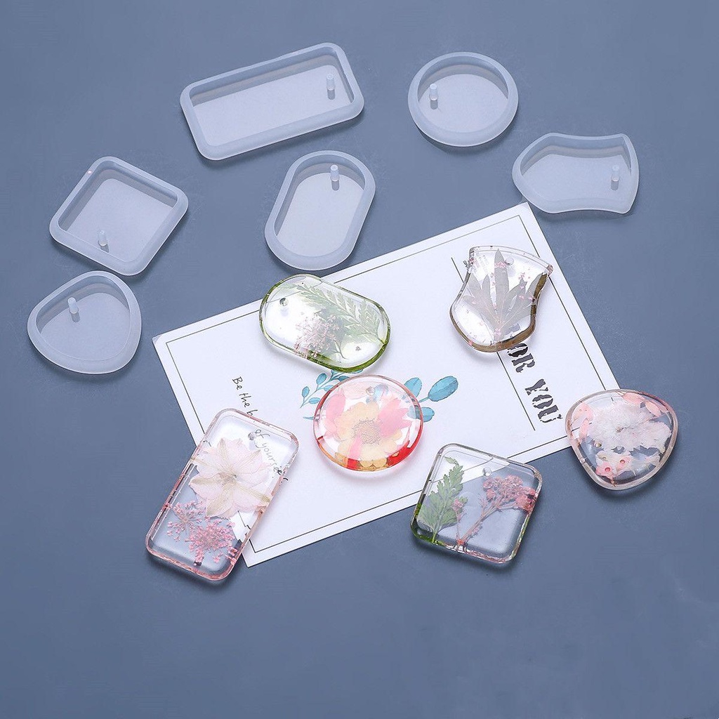 Khuôn Làm Mặt Vòng cổ / Móc Khóa Bằng Epoxy Độc Đáo Tiện Dụng