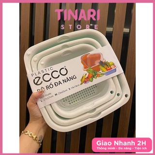 [Đồ Gia Dụng] Bộ Rổ Nhựa Kèm Thau ECCO 6 Món 6 Kích Thước Khác Nhau Cao Cấp (3 Rổ 3 Thau)