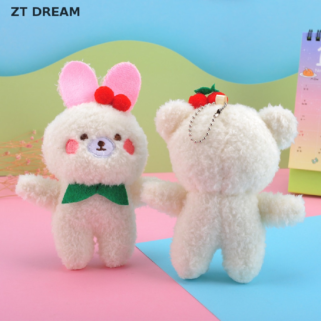 Thú Nhồi Bông Hình Hoạt Hình Dễ Thương ​Móc Khóa Gấu / Thỏ Bông 07 Dễ Thương