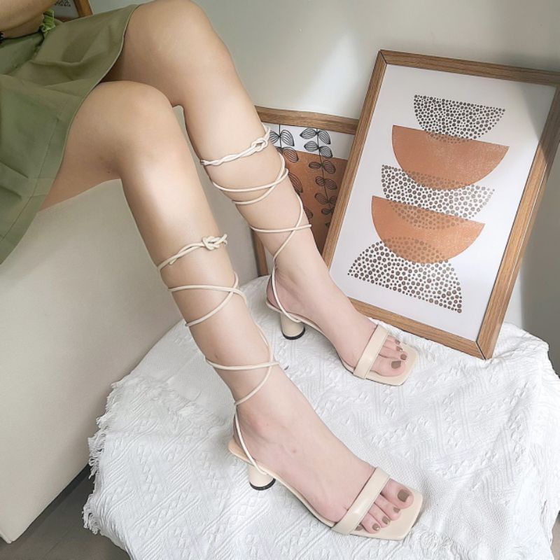 Sandal tigish cột dây chiến binh sang chảnh