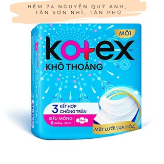 Băng vệ sinh khô thoáng siêu mỏng có cánh Kotex 23cm