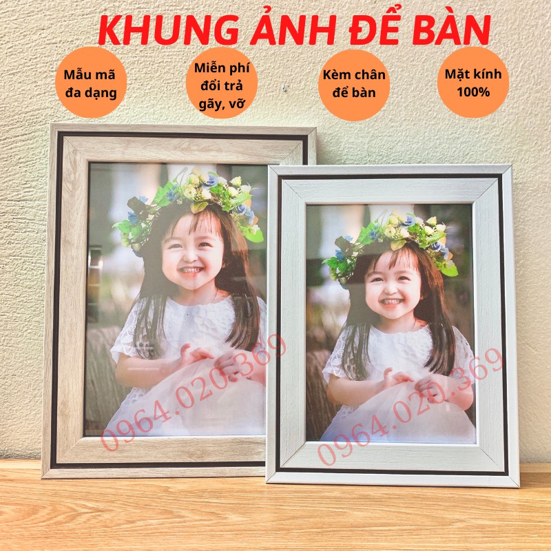 Khung ảnh 13x18 (Mặt kính) - Khung Ảnh Để Bàn Tiệc Cưới Giá Rẻ | BigBuy360 - bigbuy360.vn