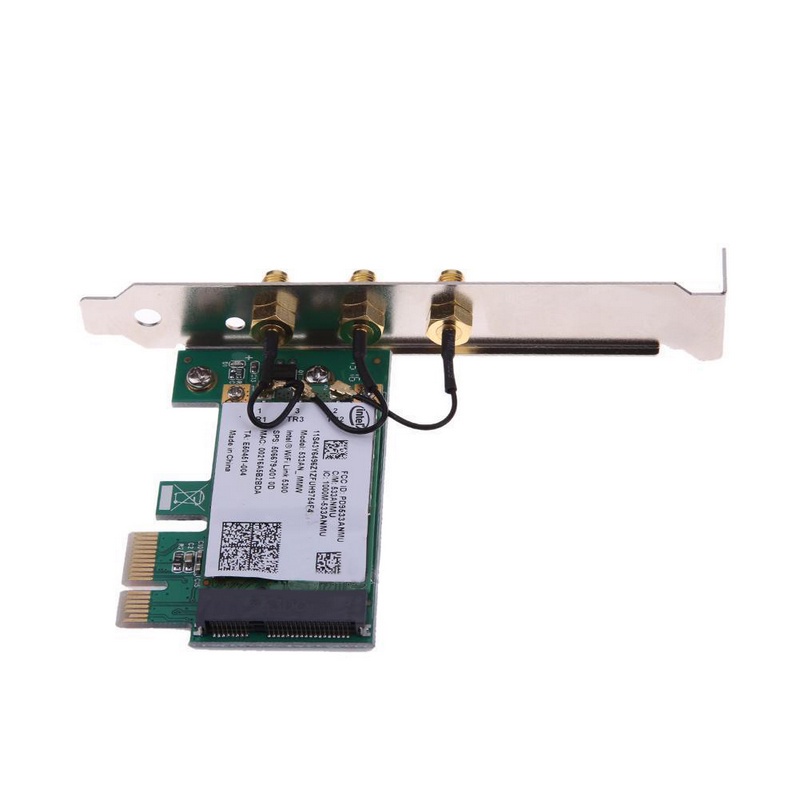 1 Bộ Chuyển Đổi Thẻ Wifi 450mbps Intel Pci-Expres + 3 Ăng Ten | BigBuy360 - bigbuy360.vn