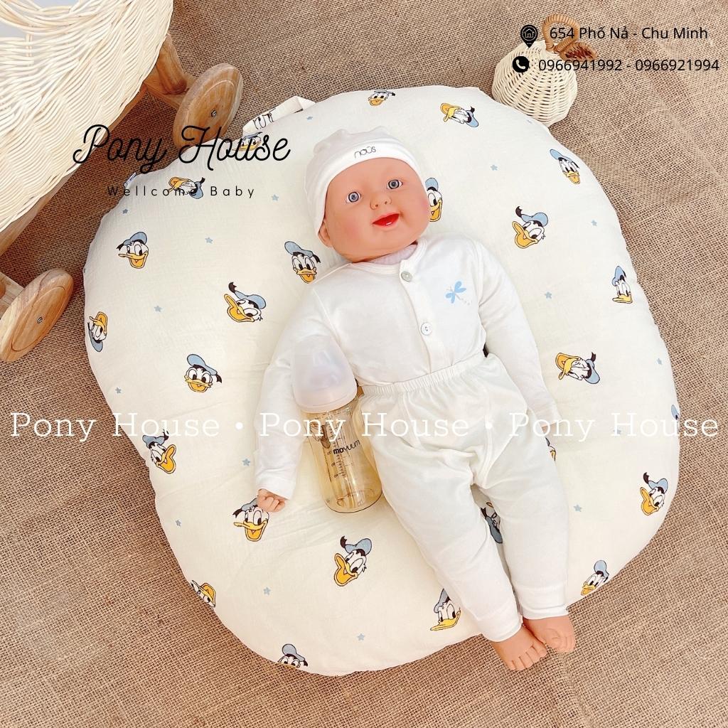 Gối Chống Trào Ngược Bunny  - Đệm Chống Trào Ngược Xô Muslin Cho Bé Sơ Sinh