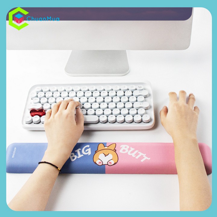 Đệm Kê Tay Bàn Phím Silicon 3D ( Lót Chuột Miếng Đỡ Keyboard Hand Rest Corgi Husky Bulldog ... cực cute dễ thương )