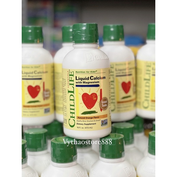Canxi nước Childlife Liquid Calcium with Magnesium 473ml Mỹ