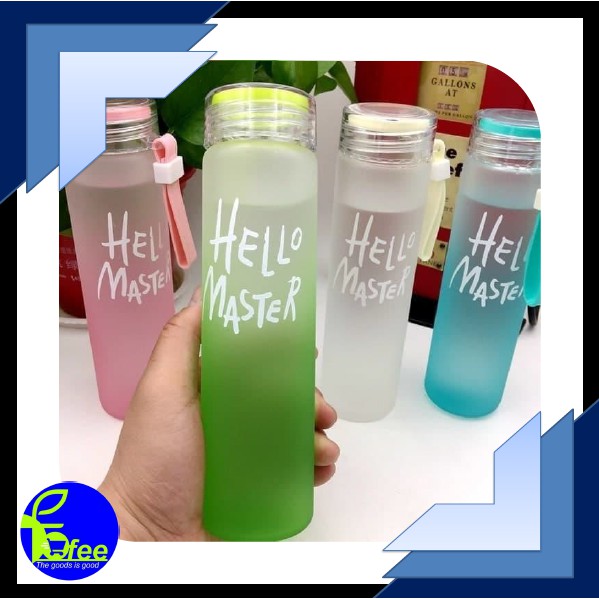 Bình Đựng Nước Thể Thao Bằng Nhựa Hình Hello Master 480ml