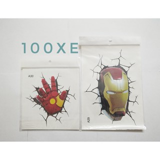 Miếng dán 3D Avengers hài hước cho Ô TÔ