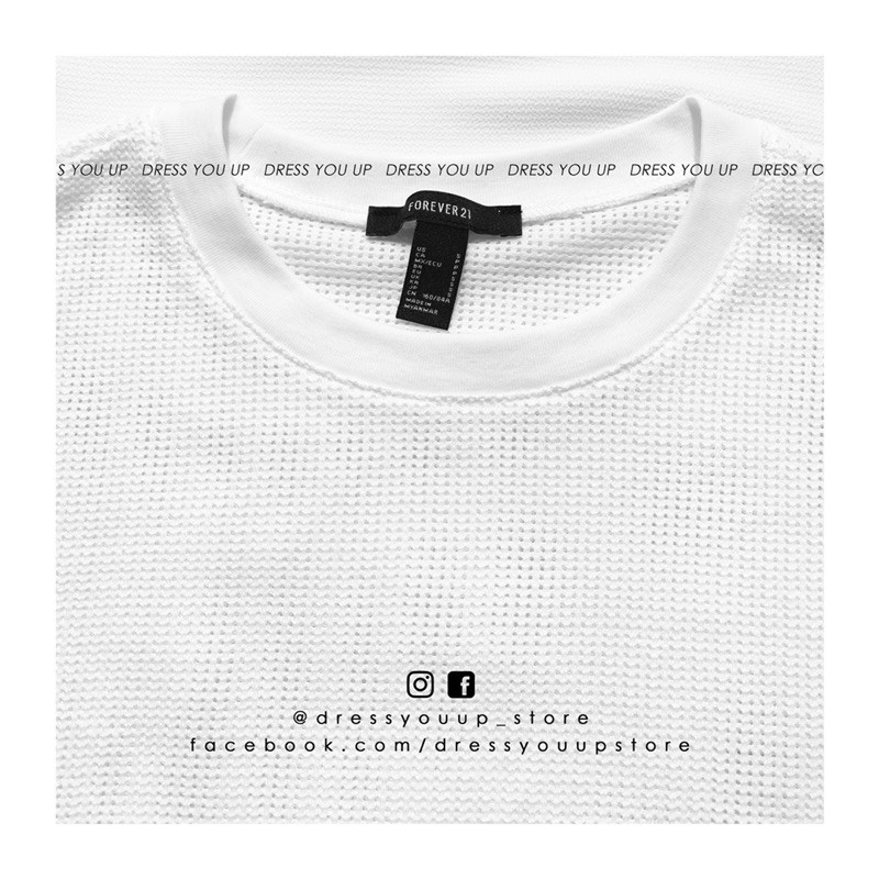 Áo tay dài see-through trắng