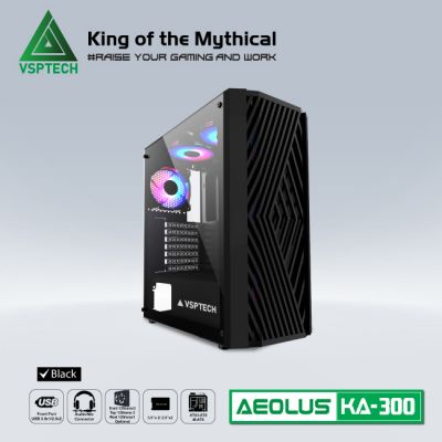 Vỏ Máy Tính Case Gaming VSPTech KA-300 Mid Tower - Hàng Chính Hãng