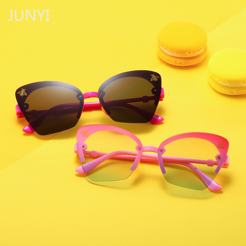 Kính mát chống tia UV gọng mắt mèo thời trang cho bé