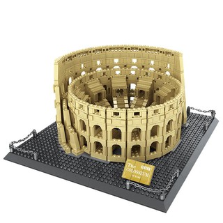 （CÓ SẴN）Đồ chơi lắp ráp mô hinh the colosseum of rome world famous building Wange 5225 kỳ quan đấu trường la mã