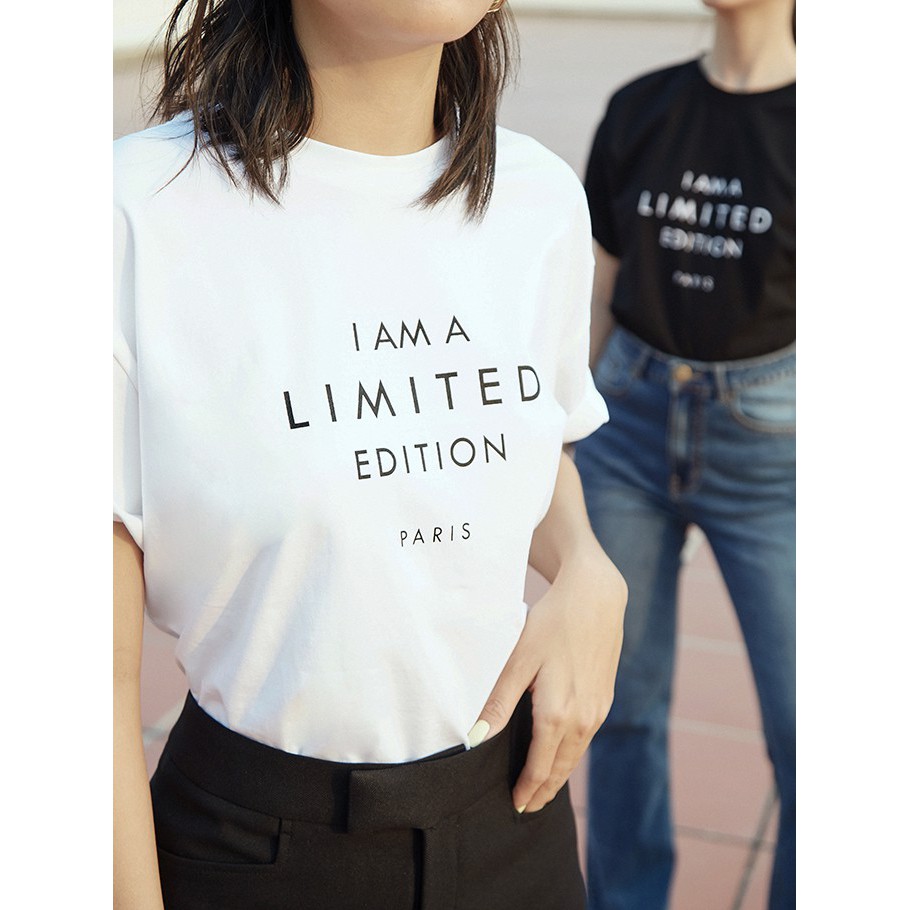 [Mã WAMT10K giảm 10k cho đơn 0k] Áo Thun Nữ I AM A LIMITED EDITION | WebRaoVat - webraovat.net.vn