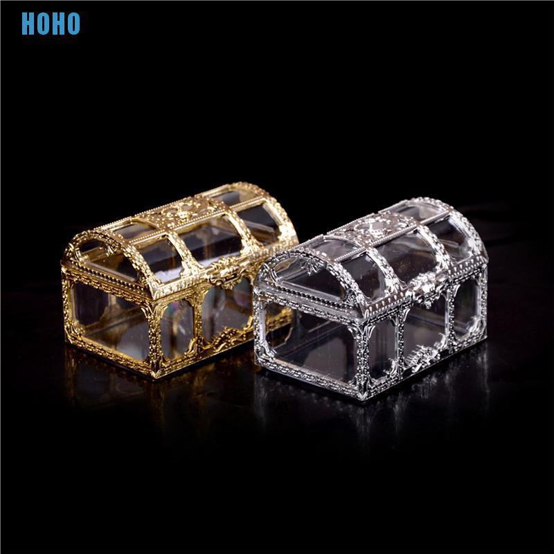 Hộp Đựng Kẹo Mini Bằng Nhựa Hình Rương Kho Báu Thú Vị