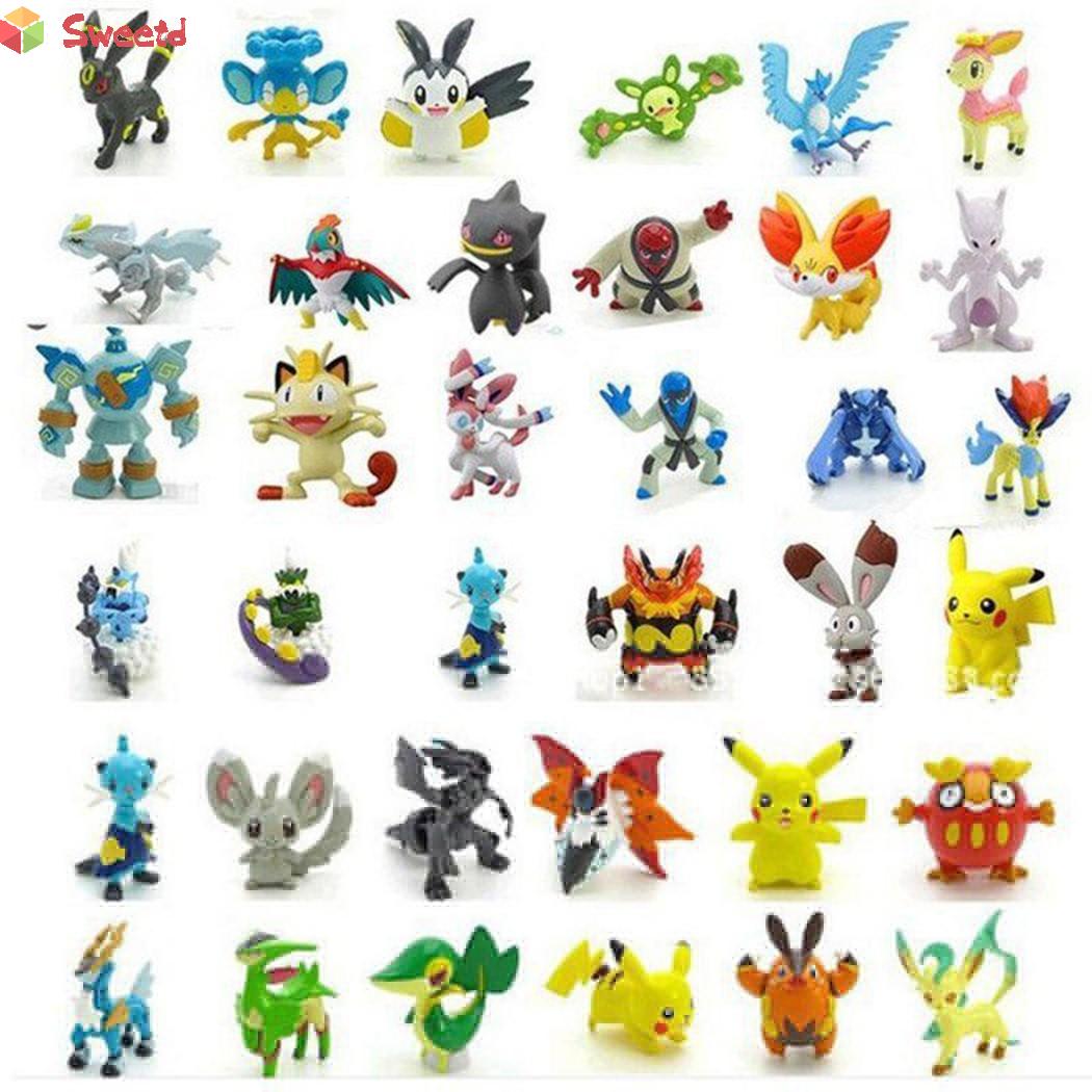 Bộ 24 Tượng Mô Hình Nhân Vật Pokemon