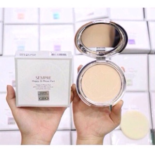 Phấn Phủ Ngọc Trai Siêu Mịn Geo Lamy sempre Happy & Please Pact 