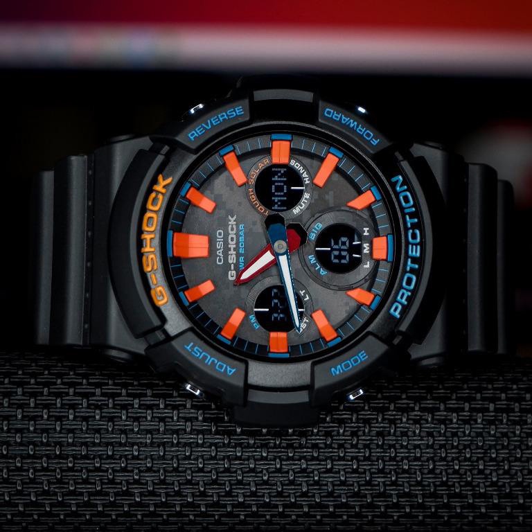 Đồng Hồ Casio Nam Dây Nhựa GSHOCK GAS-100CT-1ADR Chính Hãng