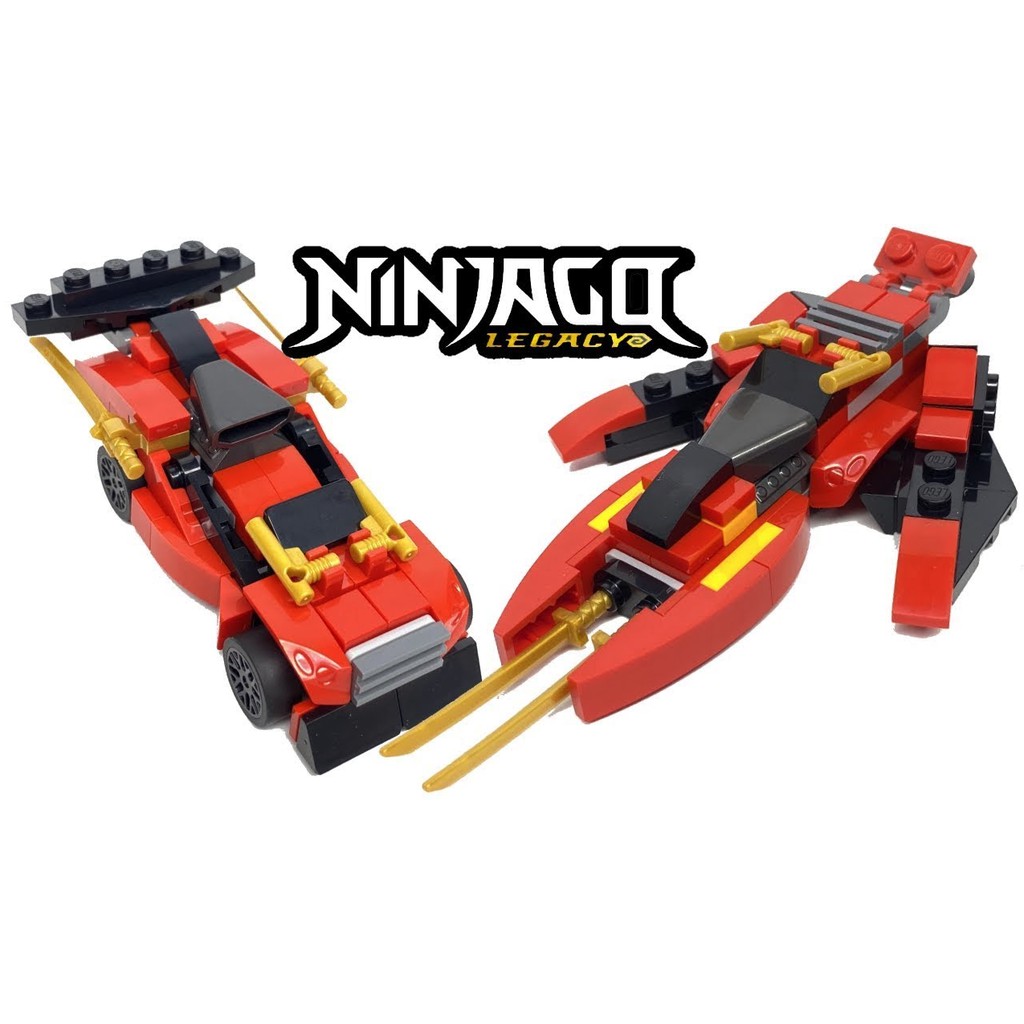 Lego HaHa - Lego Ninjago - Polybag - Siêu xe biến hình máy bay chiến đấu - 30536