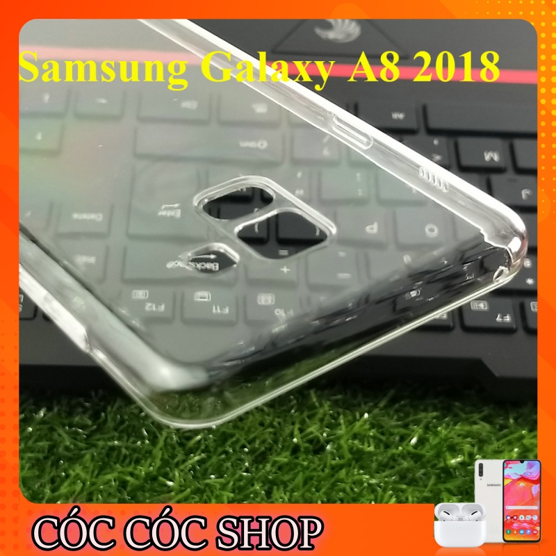 Ốp lưng Samsung A8 (2018) / A8 plus (2018) / A7 (2018) / A9 (2018) nhựa CỨNG TRONG SUỐT/ CỨNG NHÁM MỜ