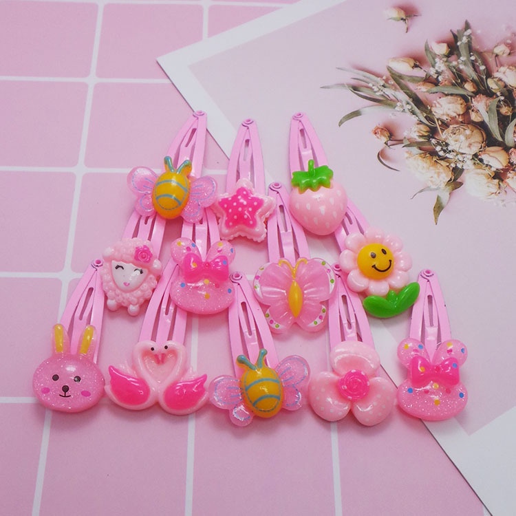 Kẹp tóc bấm mái hoạt hình trai cây cho bé phong cách Hàn Quốc - Selenshop