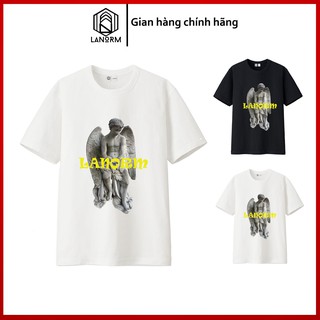 💎FREE SHIP 99k💎 Áo thun Unisex LANORM GREEKS Unisex  Basic Tee phông hình cá mập nam nữ oversize form rộng màu đen và tr