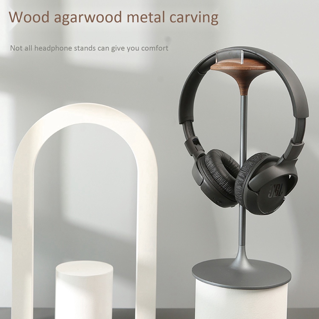 Headphone Holder, Curved Surface, with Aluminum Alloy Base(Gray) N5V | BigBuy360 - bigbuy360.vn