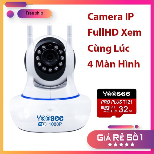 Camera IP Yoosee 1080P Xem Cùng Lúc 4 Màn Hình