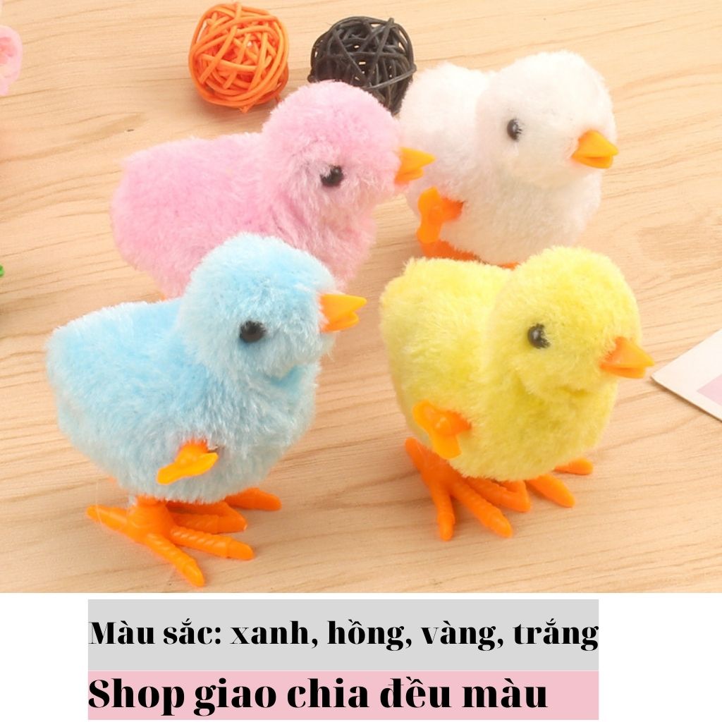 Đồ chơi gà con vặn cót biết nhảy lon ton vui nhộn cho bé. CORACLE