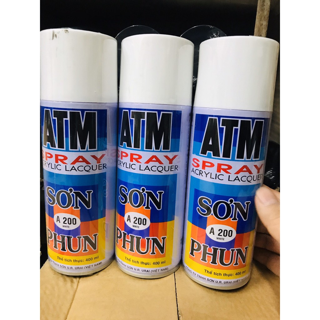 Sơn phun xịt ATM A200 màu trắng