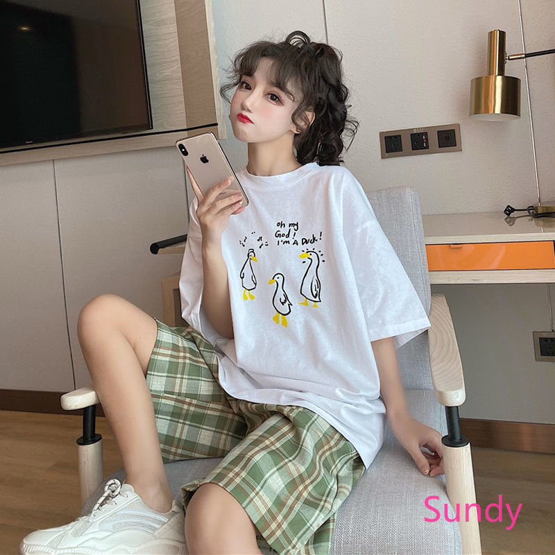 Quần Short Thể Thao Dáng Rộng Kẻ Ca-Rô Trẻ Trung Năng Động Hợp Thời Trang