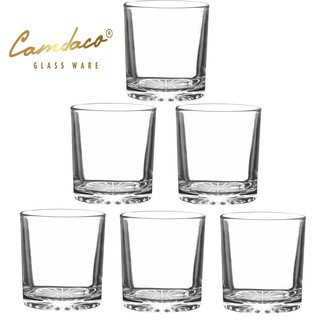 Bộ 6 Ly Cốc Thủy Tinh Tròn Đáy Khía 225ml Cẩm Đạt