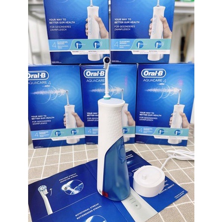 Tăm nước Oral-B Aquacare 4 không dây - Hàng chính hãng