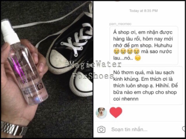 Nước lau giày Magic Water For Shoe chính hãng