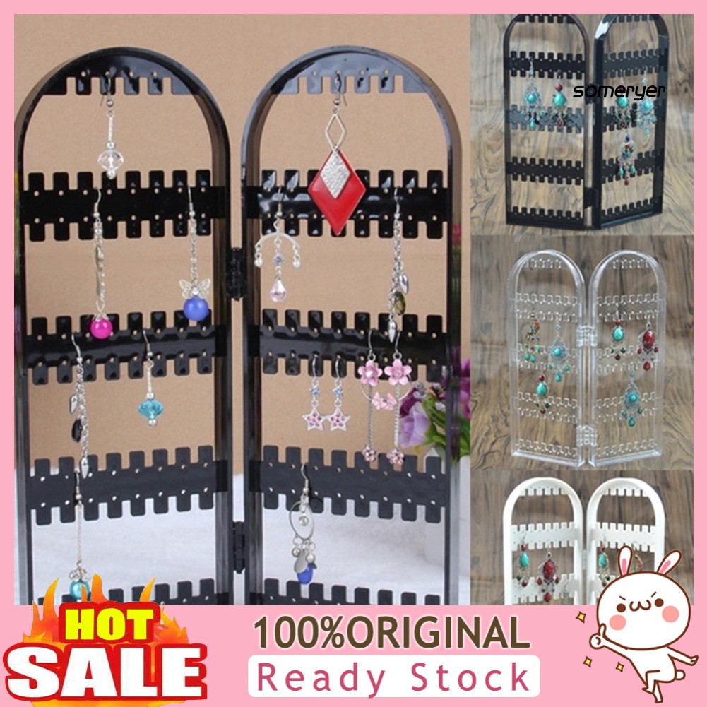 Giá treo trưng bày khuyên tai trang sức 120 lỗ đa năng tiện lợi