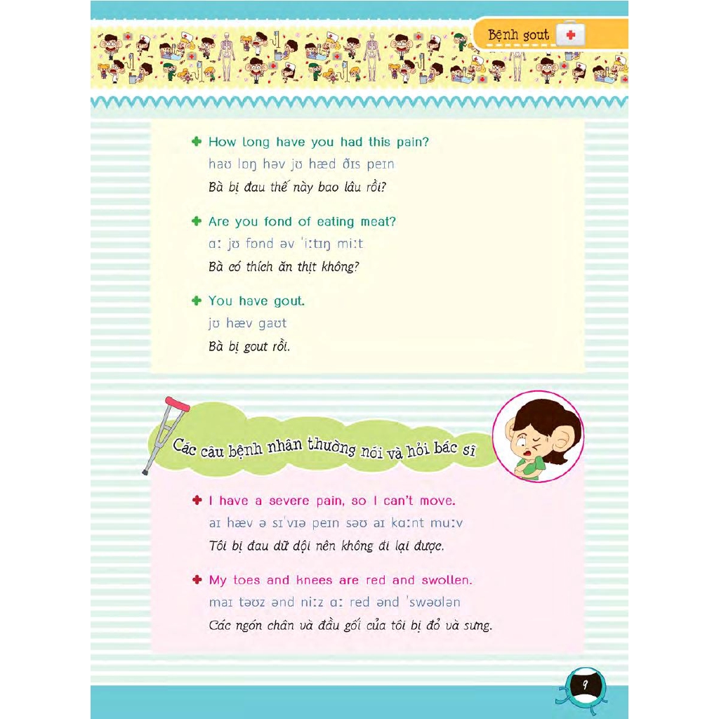 Sách - Tiếng Anh Giao Tiếp Dành Cho Bác Sĩ Và Bệnh Nhân