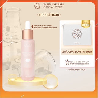 Tinh chất B3 Zakka Naturals Revival Ampoule Anti Blemish 10% Niacinamide + NAG 30ml
