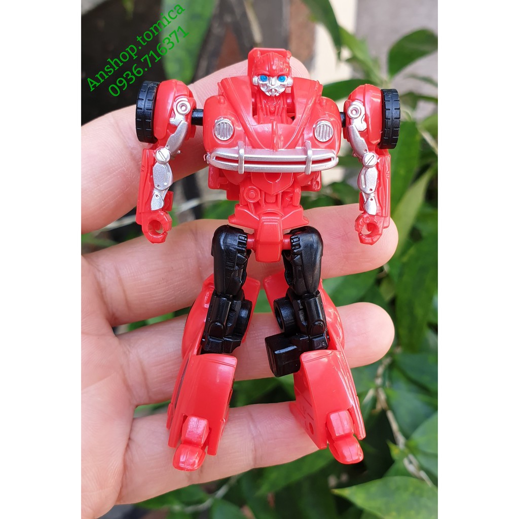 Robot Mini cao 8cm Biến Hình Xe Con Bọ Bumblebee Màu Đỏ Trasformer Hasbro