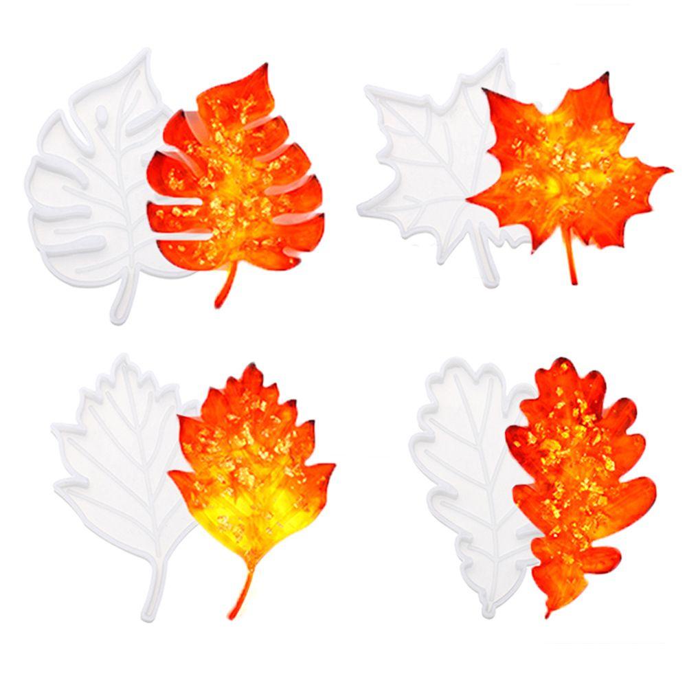 PINEVN Khuôn Làm Trang Sức Hình Lá Phong Bằng Nhựa Resin